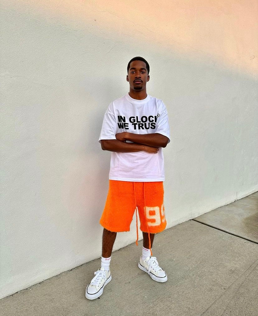 BRAINWASHED | Orange Mohair Shorts