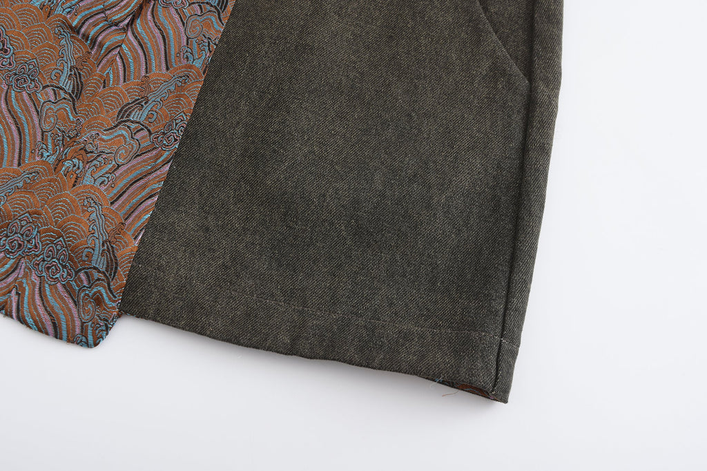 DAWANG | Dan Denim Patch Mini Skirt