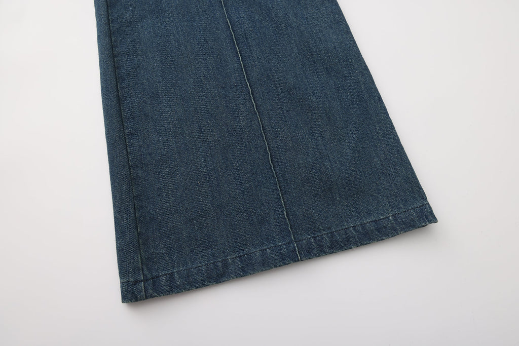 DAWANG | Laba Patch Denim Flared Jeans