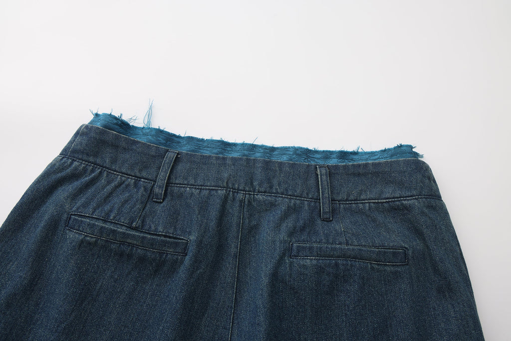 DAWANG | Laba Patch Denim Flared Jeans