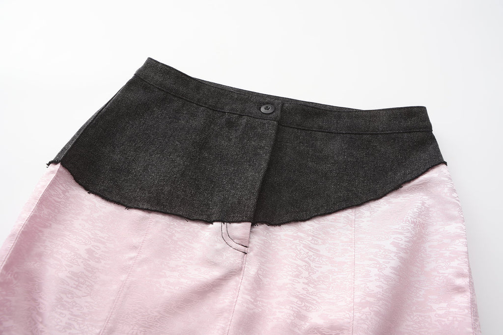 DAWANG | Fei Patch Fishtail Maxi Skirt