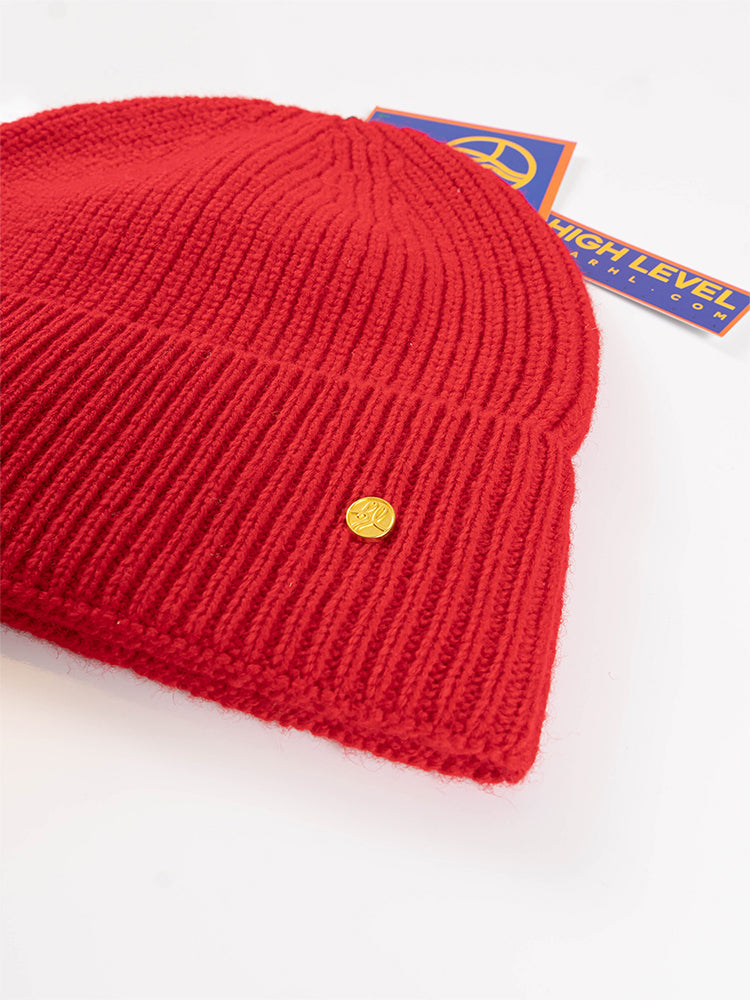 HIGH LEVEL | Cashmere Red Beanie