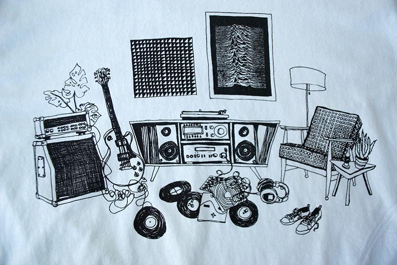 Paulville Goods | Men's "High Fidelity Soothing Blue" T-shirt