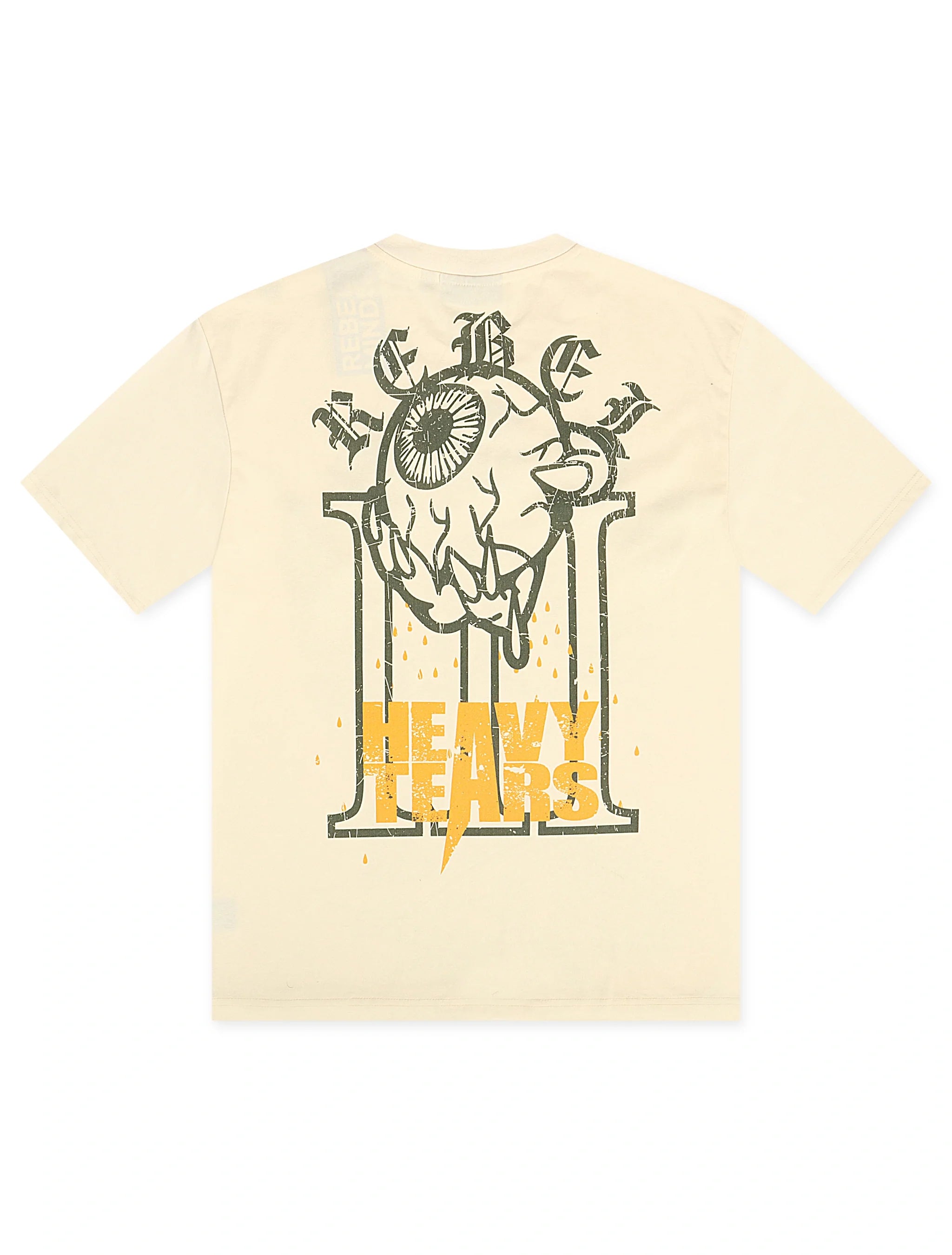 Rebel Minds | Heavy Tears Cream Rhinestone T-Shirt