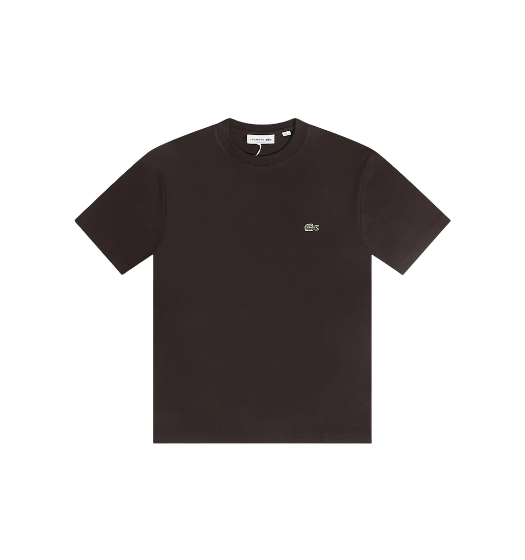 Lacoste | Men's Brown Cotton T-Shirt