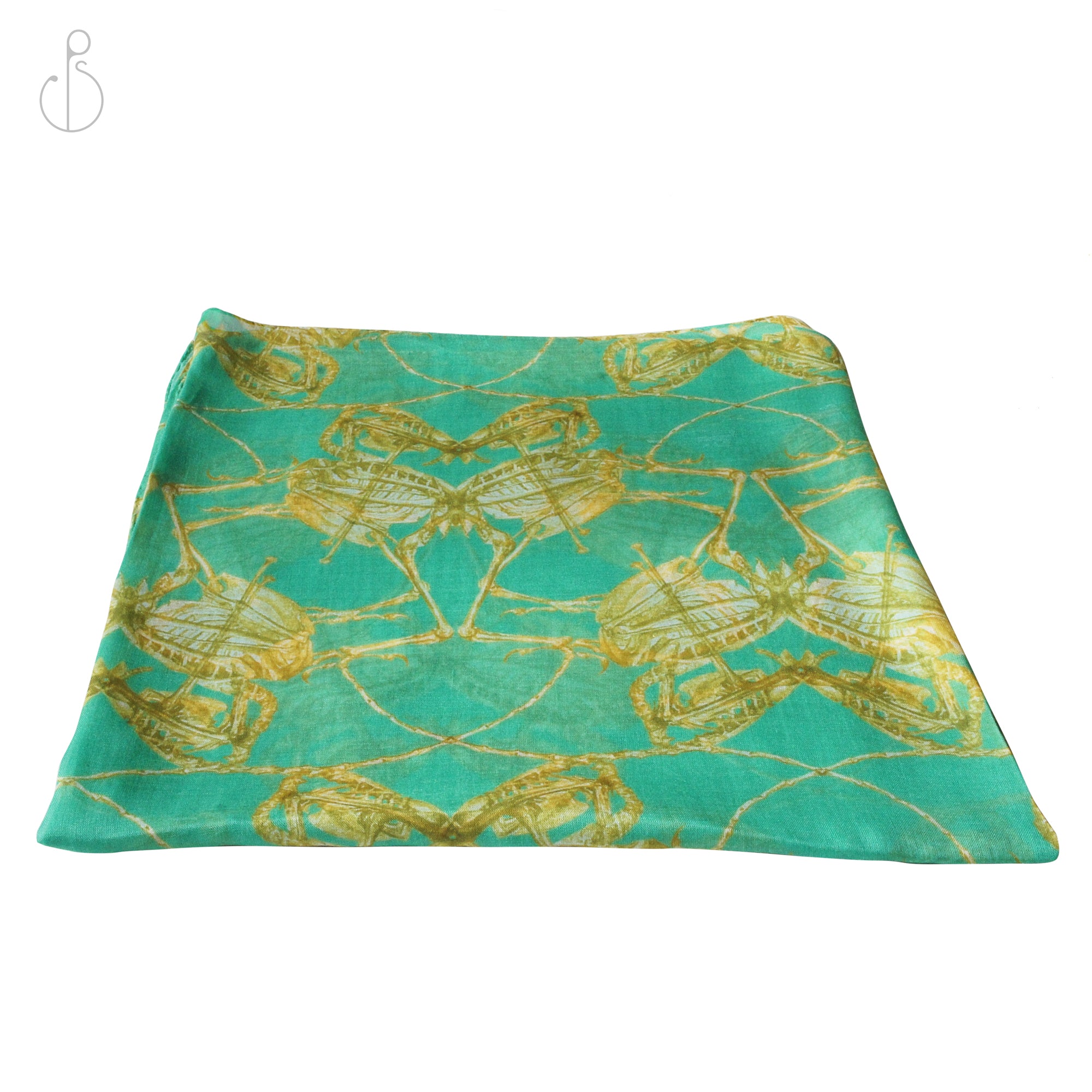 Philipp Sidler | Beech Tree Modal Scarf "Winged Crush" (55” X 55”)