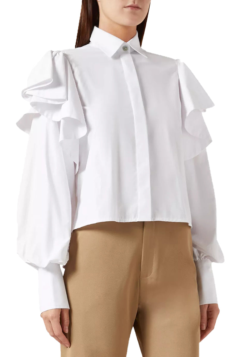 No Pise La Grama | Women's White Cotton Blouse "La Sabana"