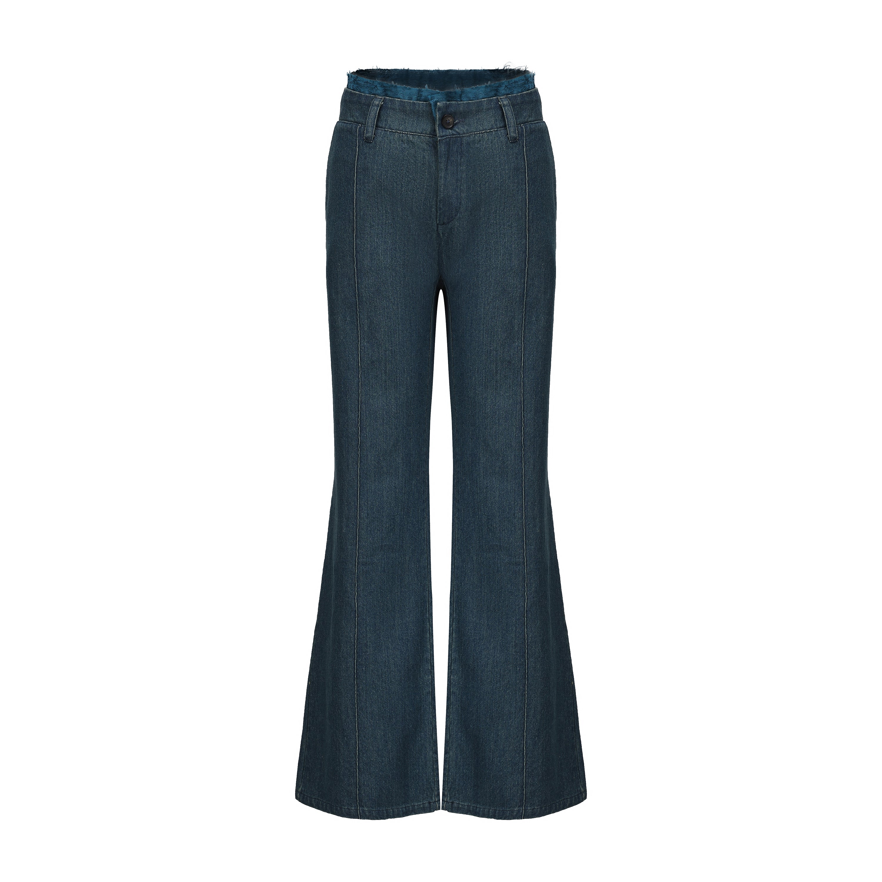 DAWANG | Laba Patch Denim Flared Jeans