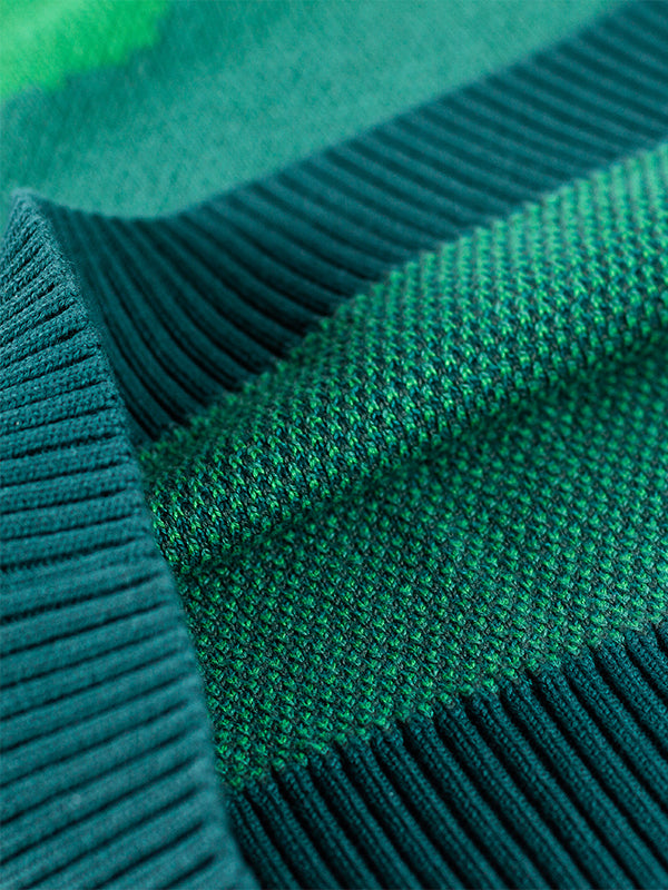 The Djites | Men's Mountain View Knit Cotton Polo Sweater