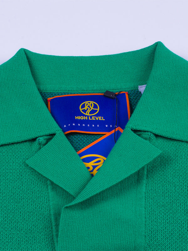 The Djites | Men's Mountain View Knit Cotton Polo Sweater