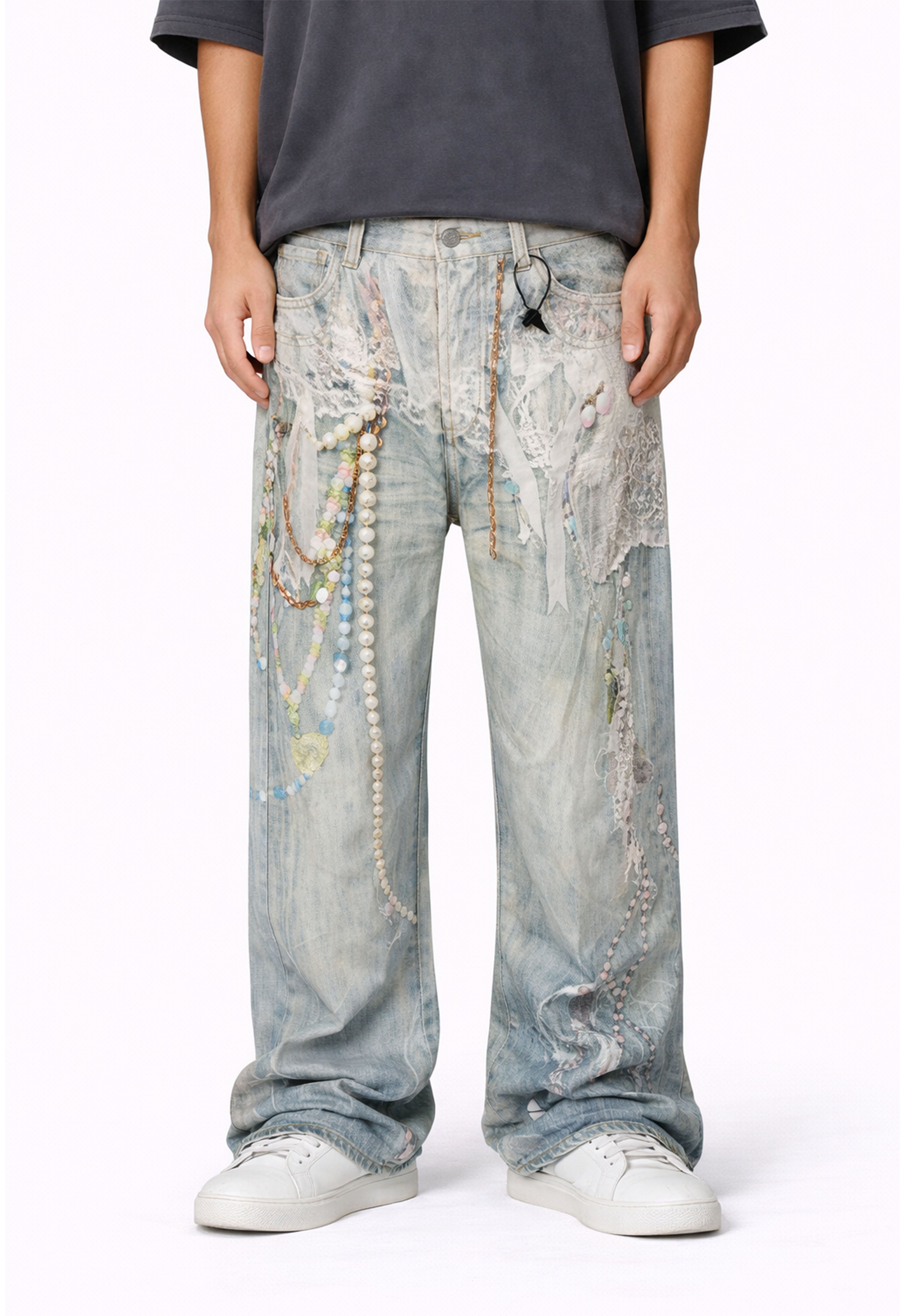 UNDEVELOPED | Men's Mother of Pearl Denim Pants