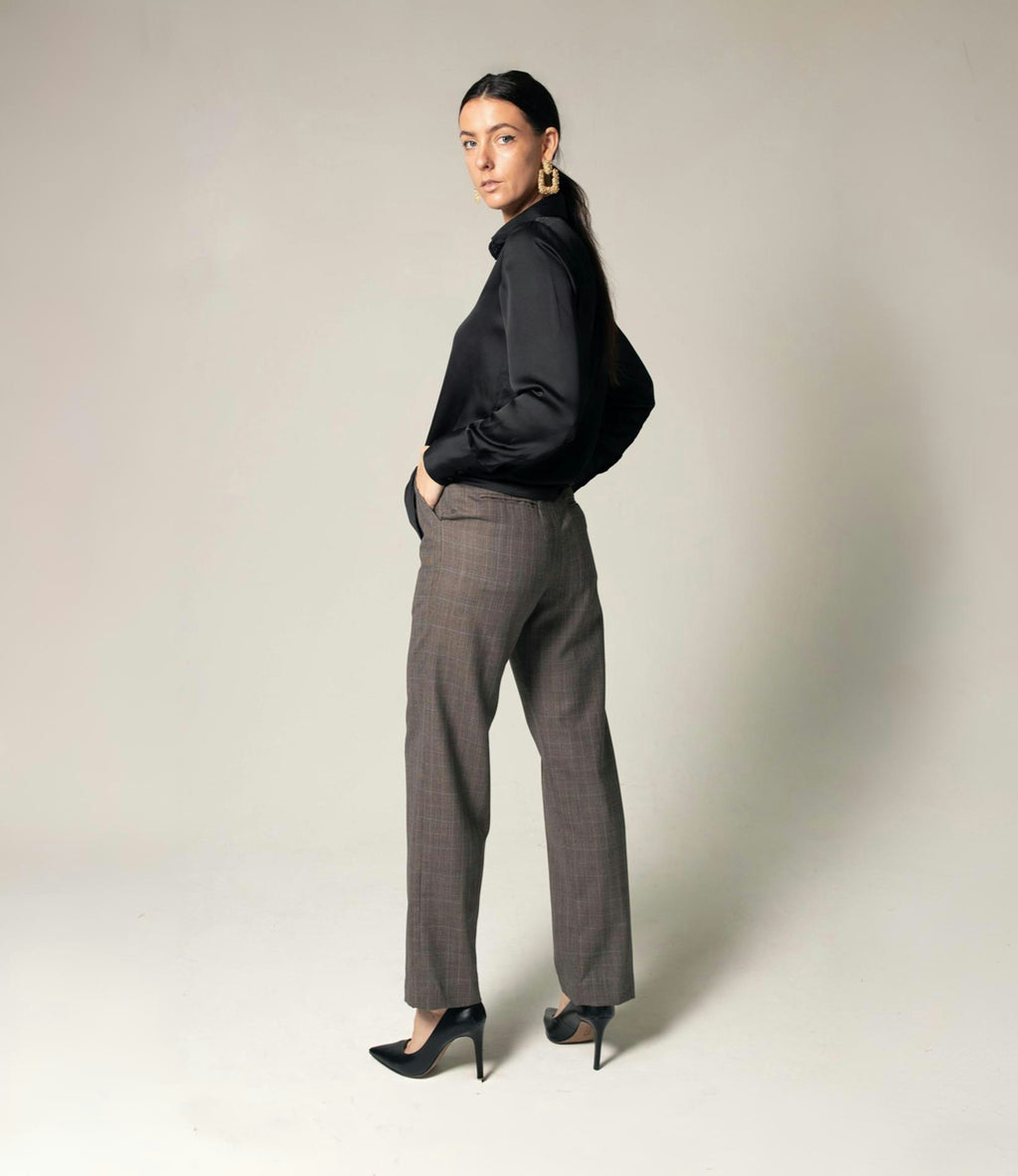 Le Réussi® | Women's Silk Black Shirt