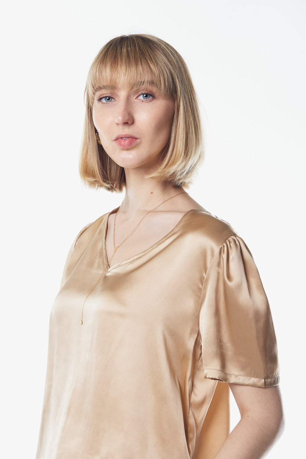 Le Réussi® | Women's Silk Champagne Blouse