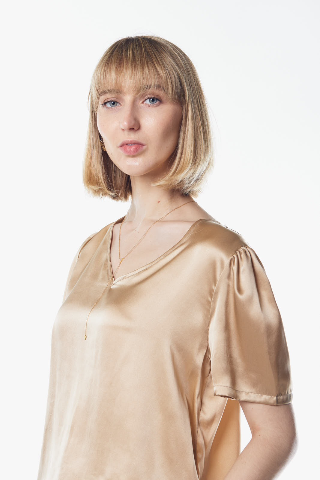 Le Réussi® | Women's Silk Champagne Blouse