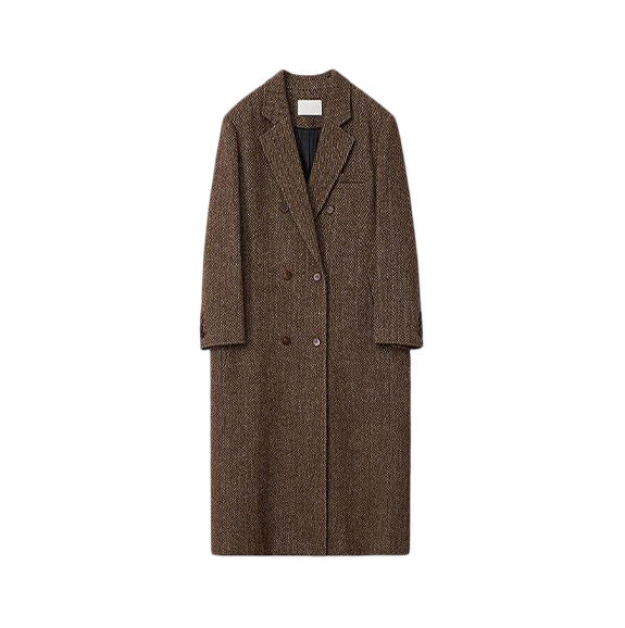 FIRELADY FUR | Women's Italian Wool Herringbone Long Coat