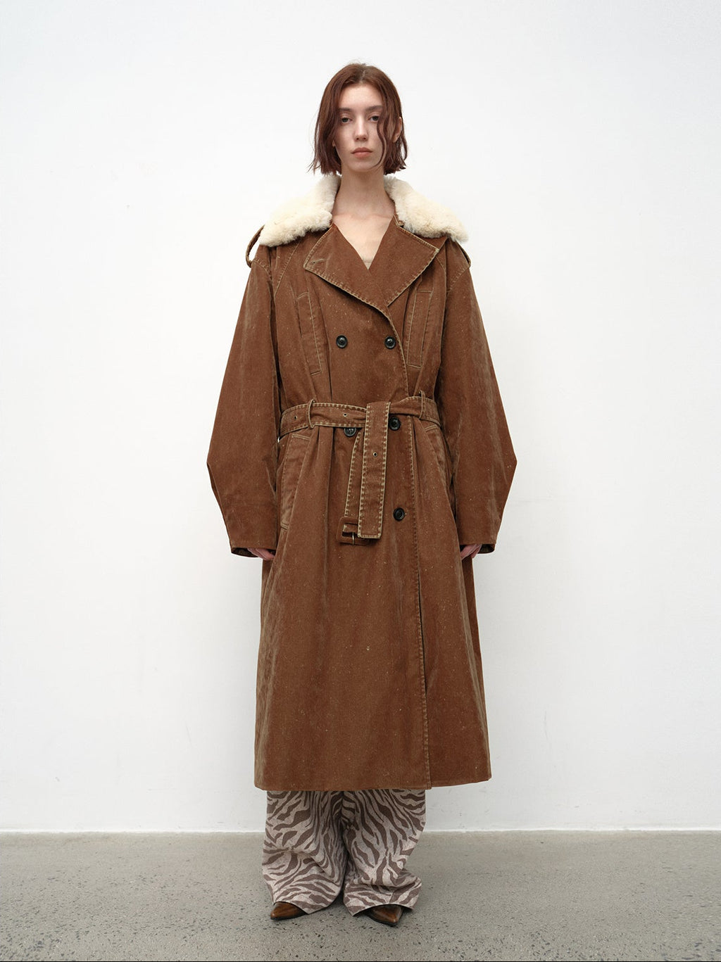 Women's Goose Down Lapel Parka | Winter Windbreaker