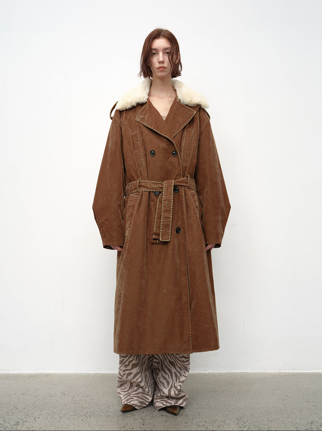 Women's Goose Down Lapel Parka | Winter Windbreaker