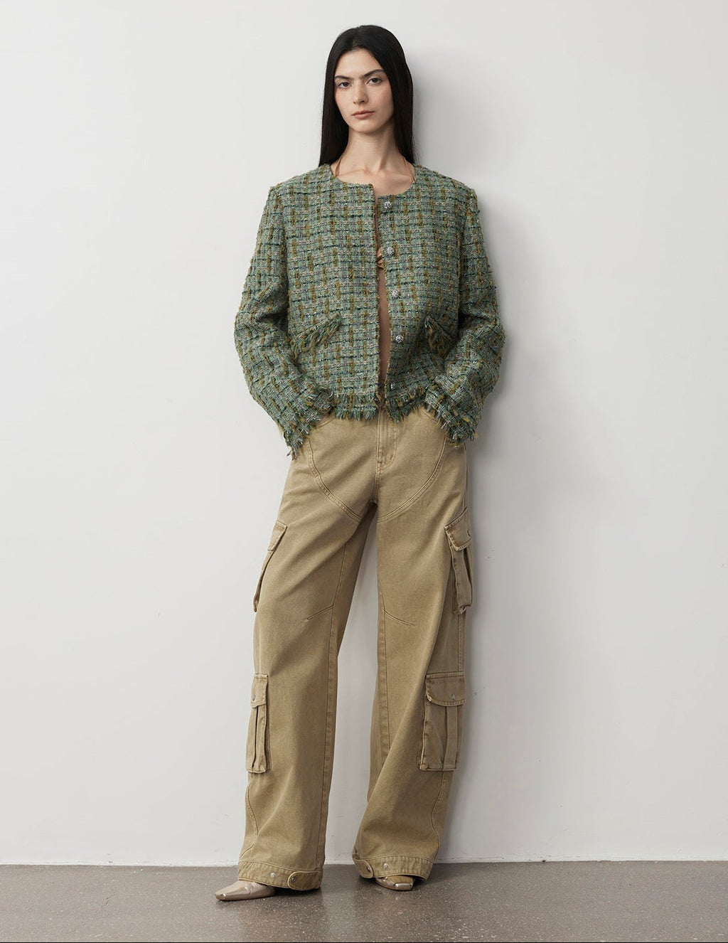 PREMIUM STYLE CO. LTD. | "Nostalgic Wasteland" Cocoon Cargo Jeans