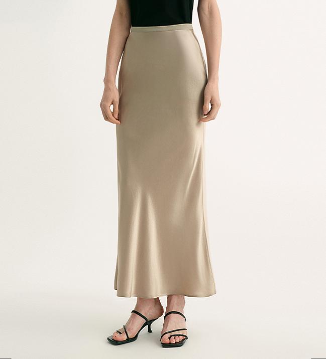 PREMIUM STYLE CO. LTD. | Women's Vinegar Acetate Fishtail Skirt