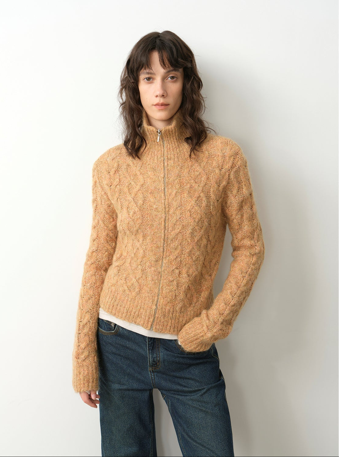 PREMIUM STYLE CO. LTD. | Women's Mohair Wool Blend Cardigan