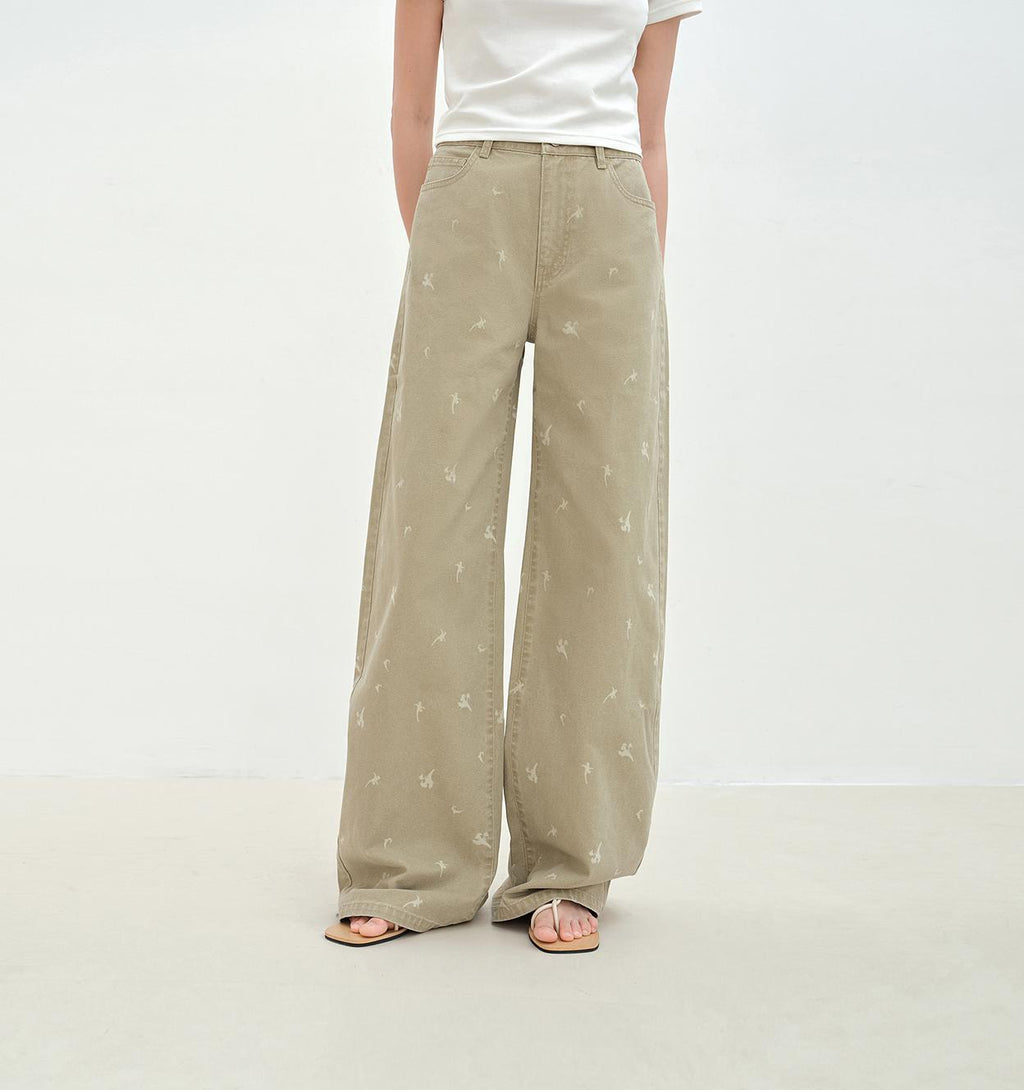 FIRELADY FUR | Women's Calla Lily Print Jeans