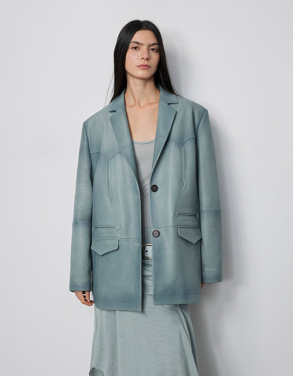 FIRELADY FUR | Women's Vintage-Finish Suede Leather Jacket