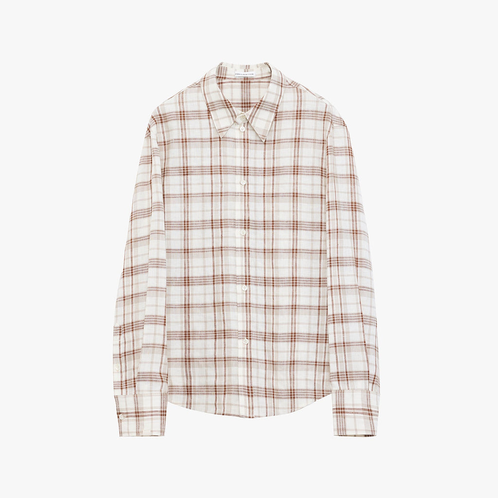 FIRELADY FUR | Women's Plaid Linen Two-Piece Set