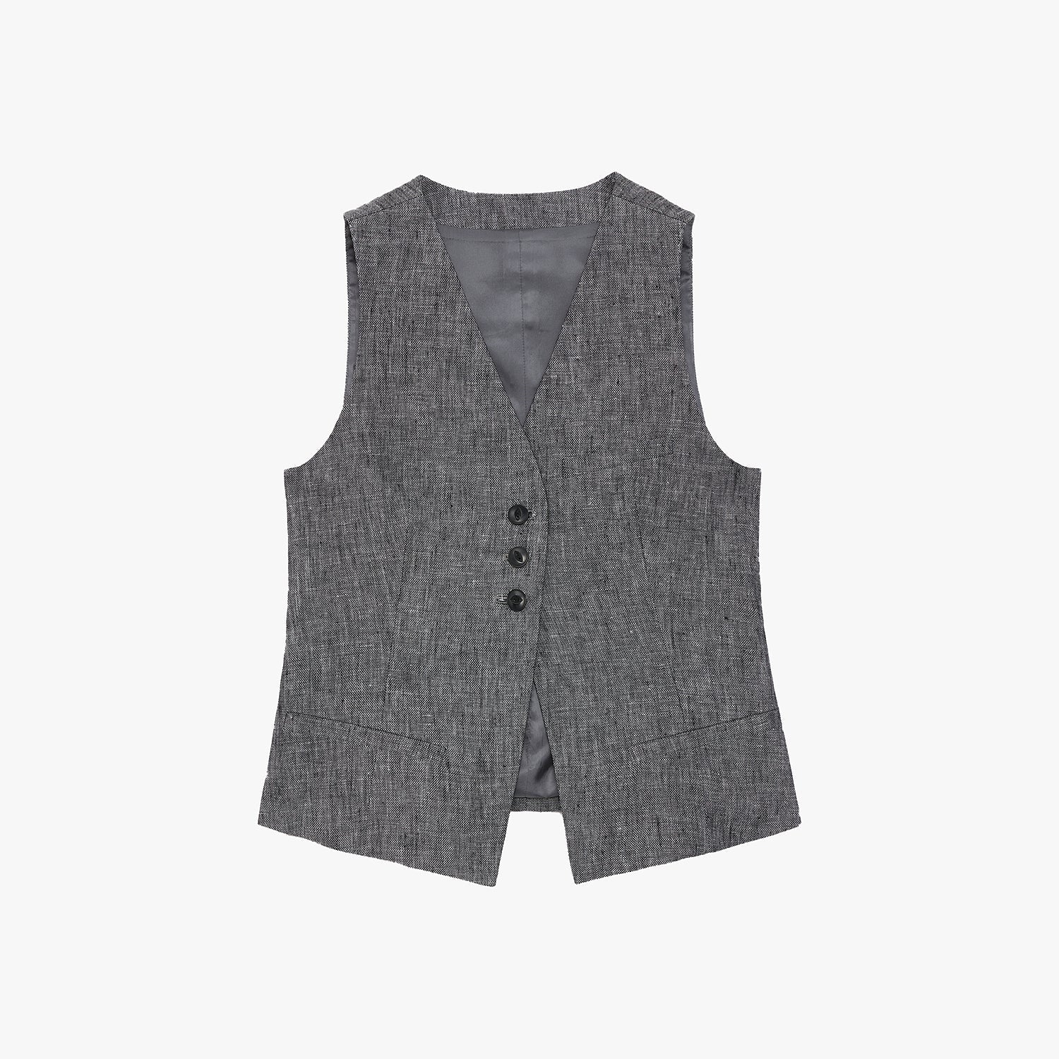 PREMIUM STYLE CO. LTD. | Women's Linen Vest & Trousers Suit Set