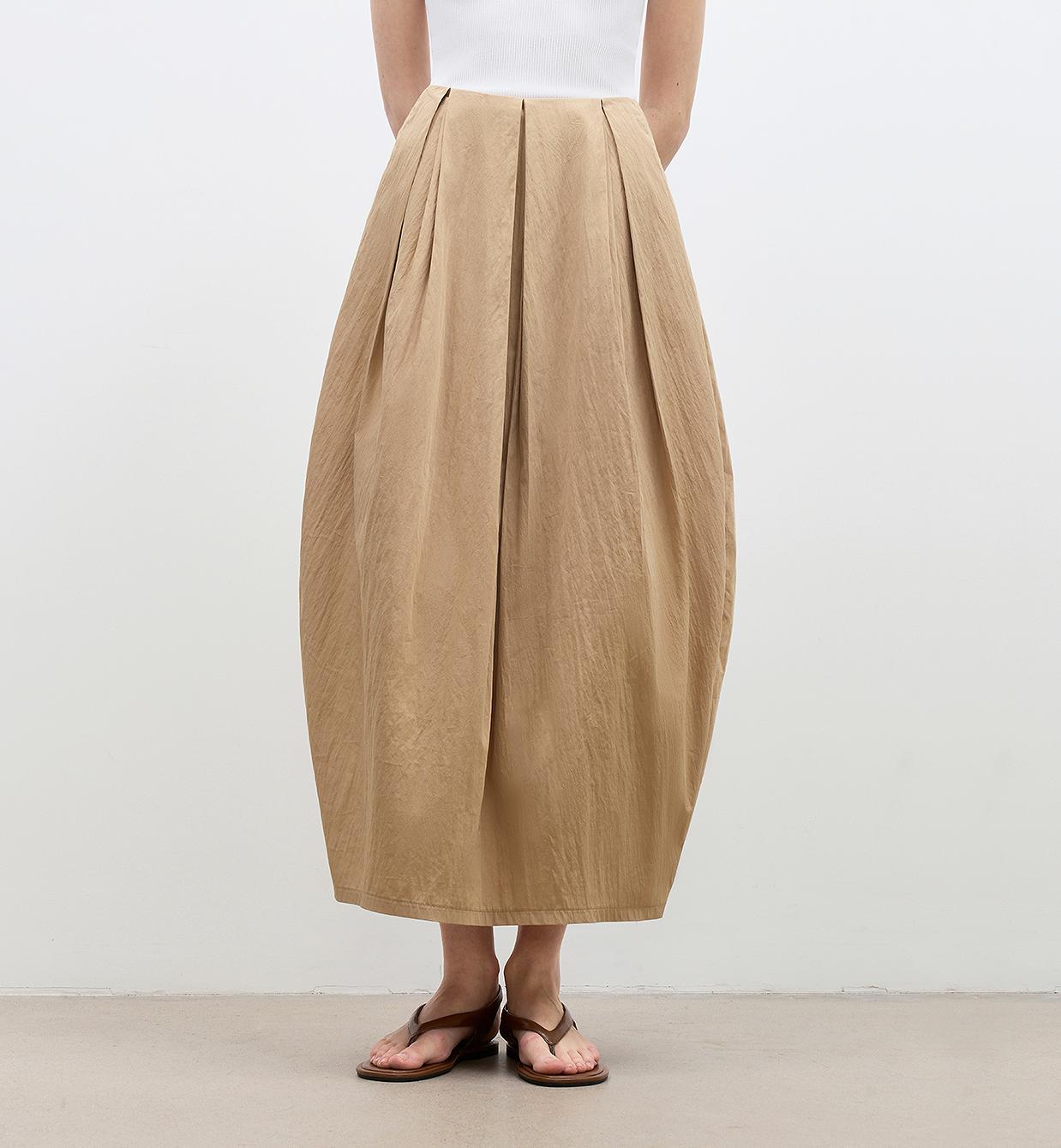 FIRELADY FUR | Women's Cotton & Nylon Blend Balloon Skirt