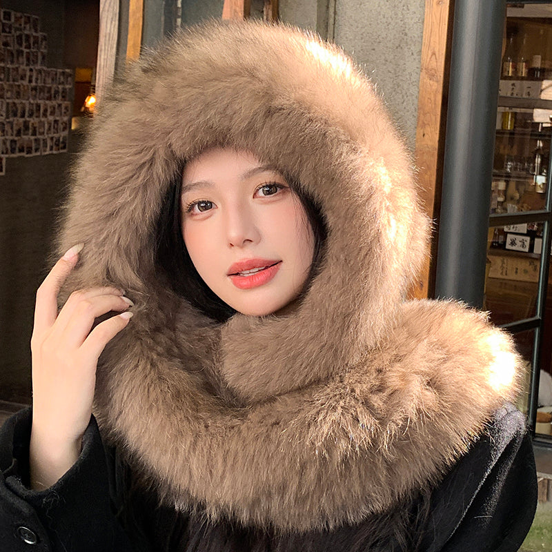 FIRELADY FUR | Women's Fox Fur Hat Scarf