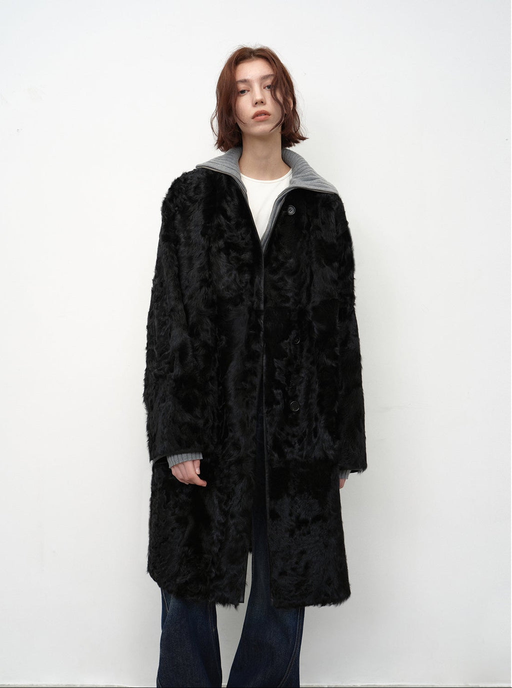 PREMIUM STYLE CO. LTD. | Women's Small Lake Sheep Fur Coat