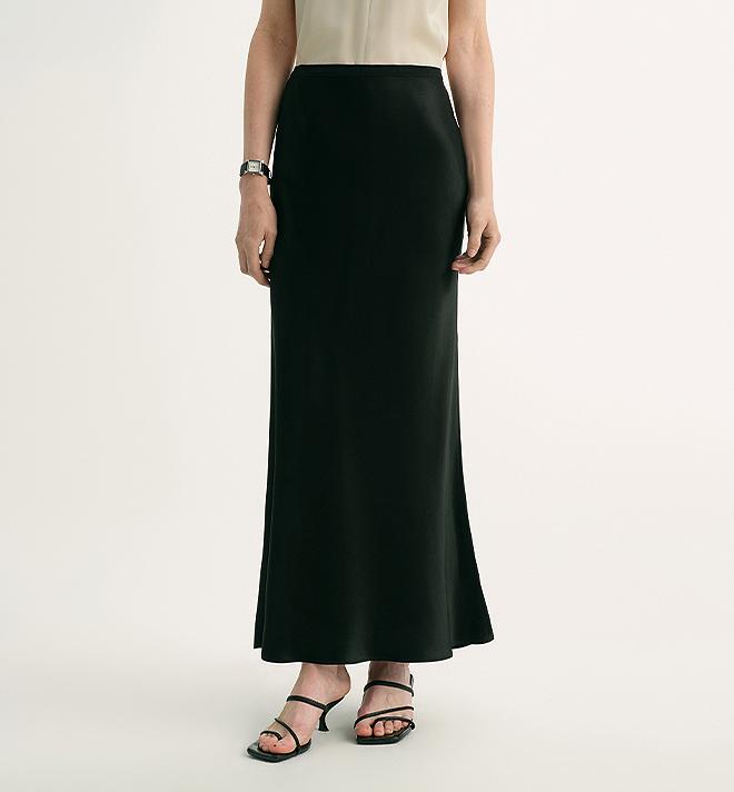 PREMIUM STYLE CO. LTD. | Women's Vinegar Acetate Fishtail Skirt