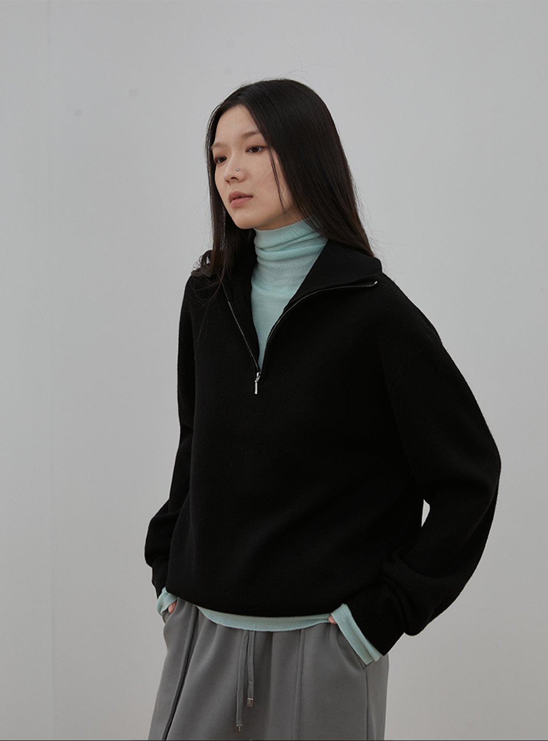 PREMIUM STYLE CO. LTD. | Women's Merino Wool Pullover Turtleneck Sweater