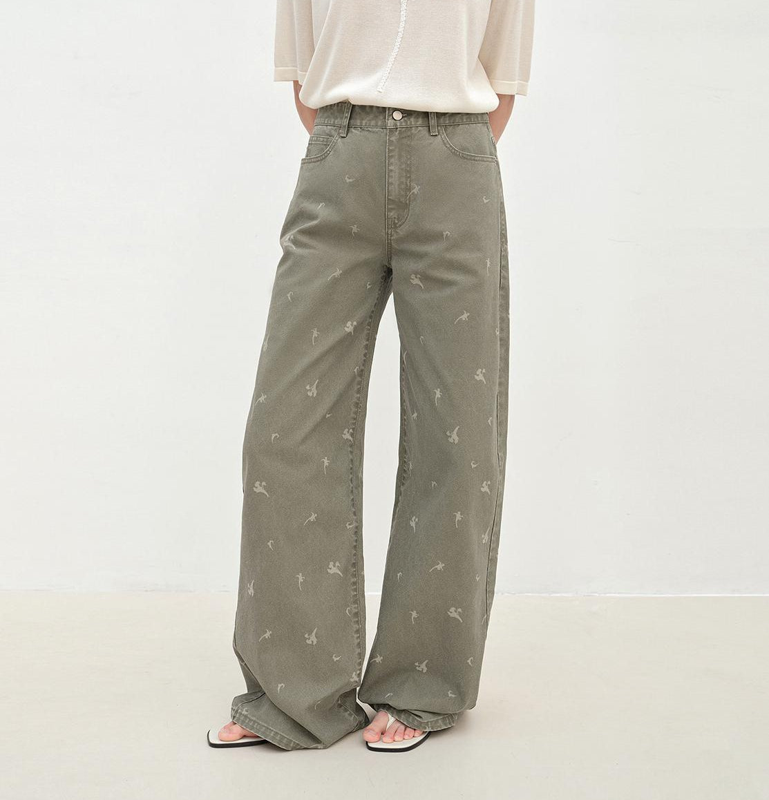 FIRELADY FUR | Women's Calla Lily Print Jeans