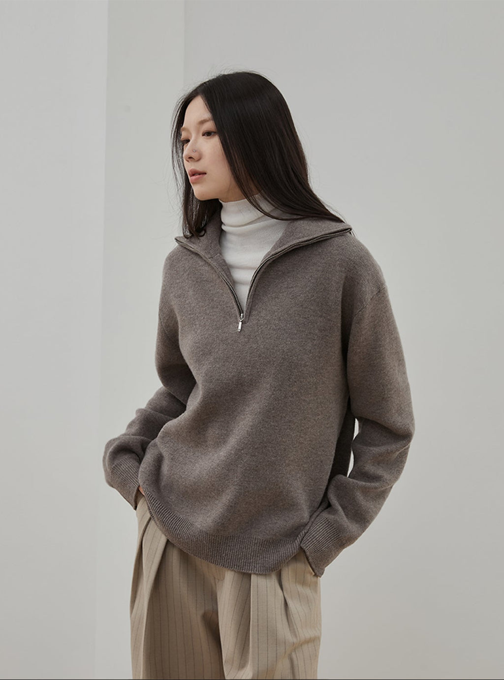 PREMIUM STYLE CO. LTD. | Women's Merino Wool Pullover Turtleneck Sweater