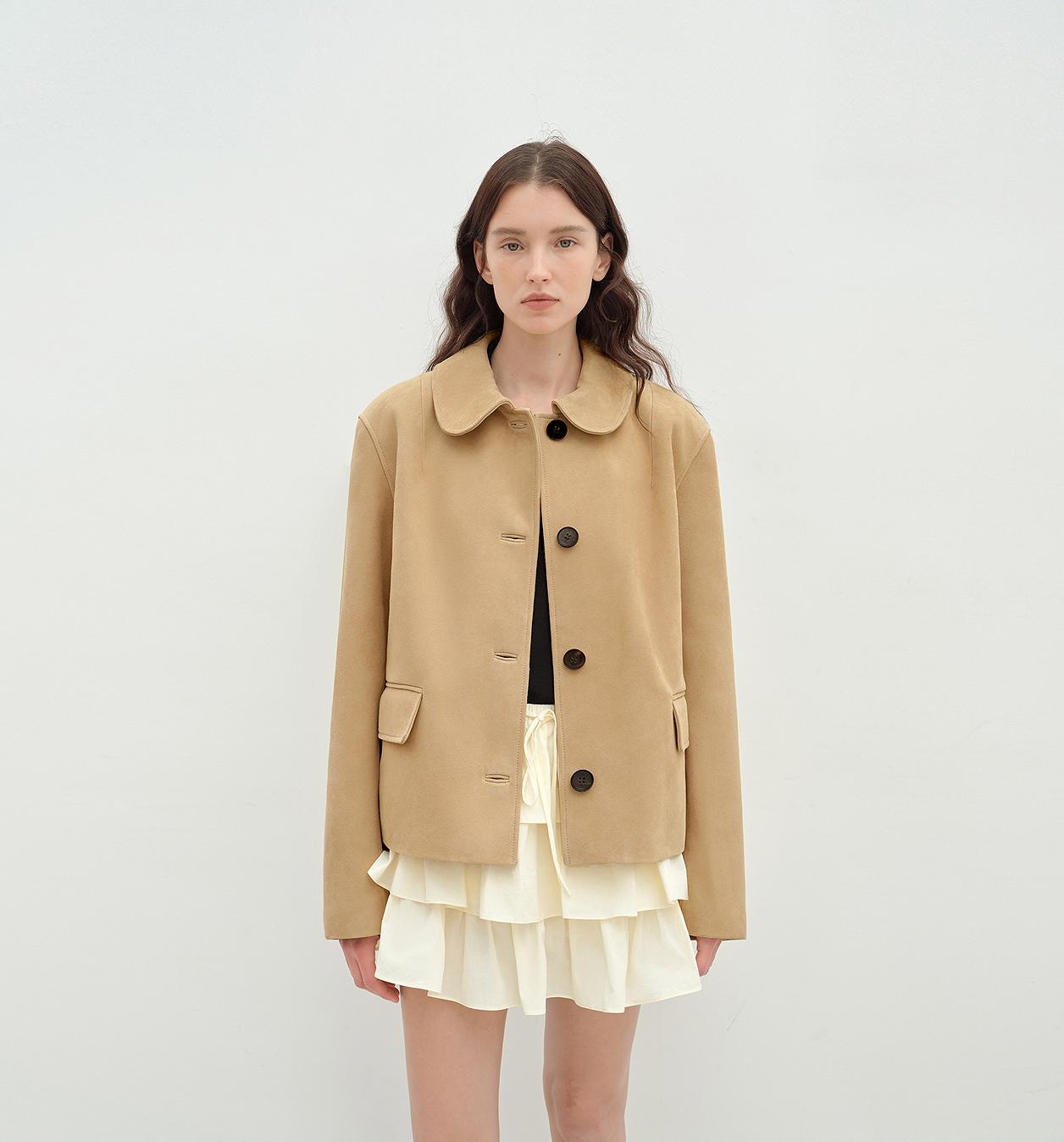 FIRELADY FUR | Women's Sheep Leather Jacket w/ Beading