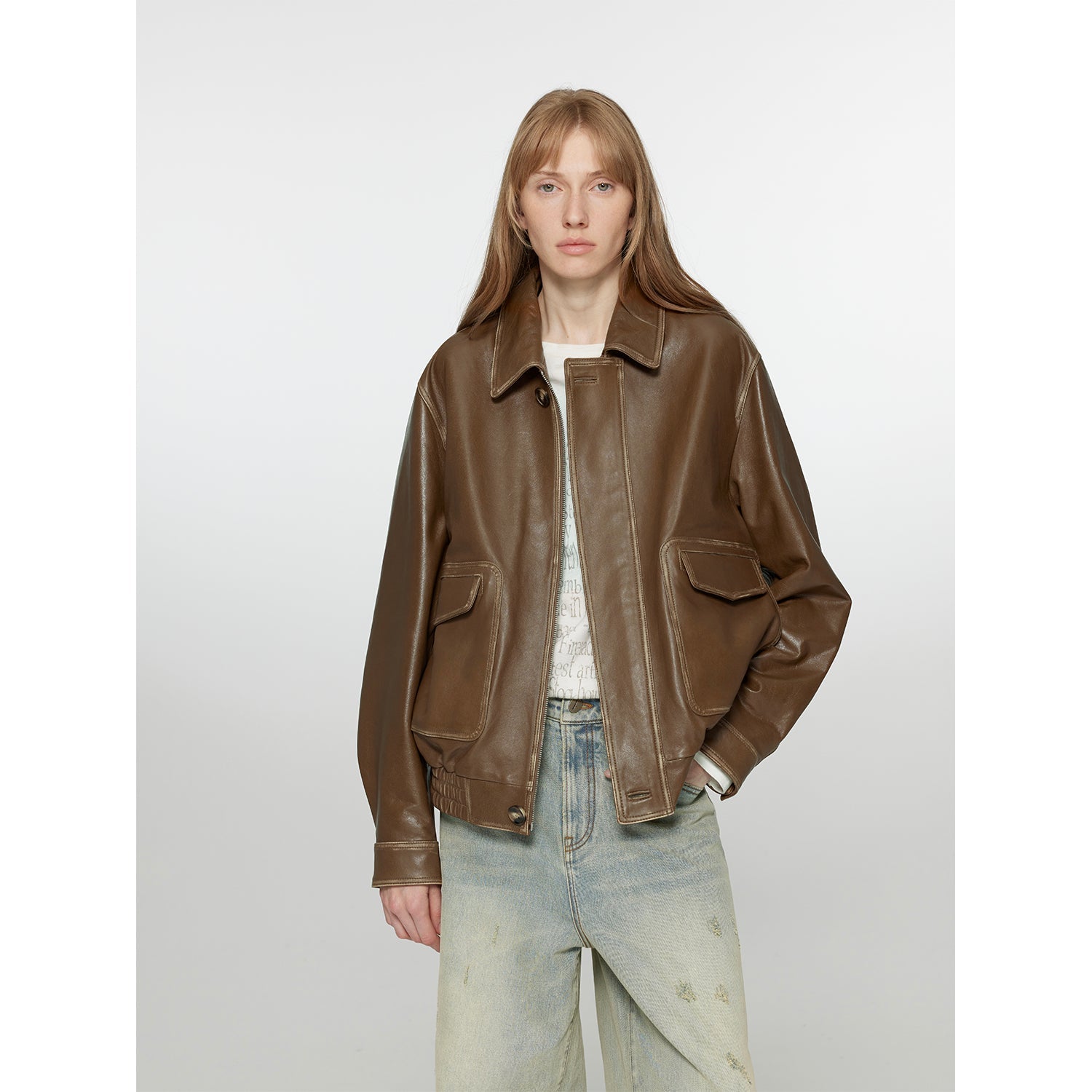 Women's Sheepskin Leather Jacket | Retro Guard