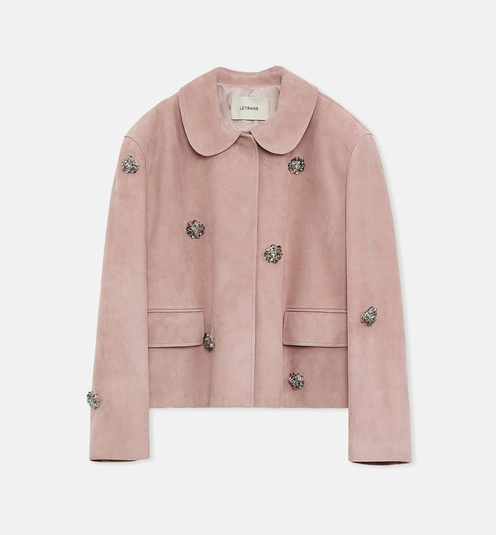 FIRELADY FUR | Women's Sheep Leather Jacket w/ Beading