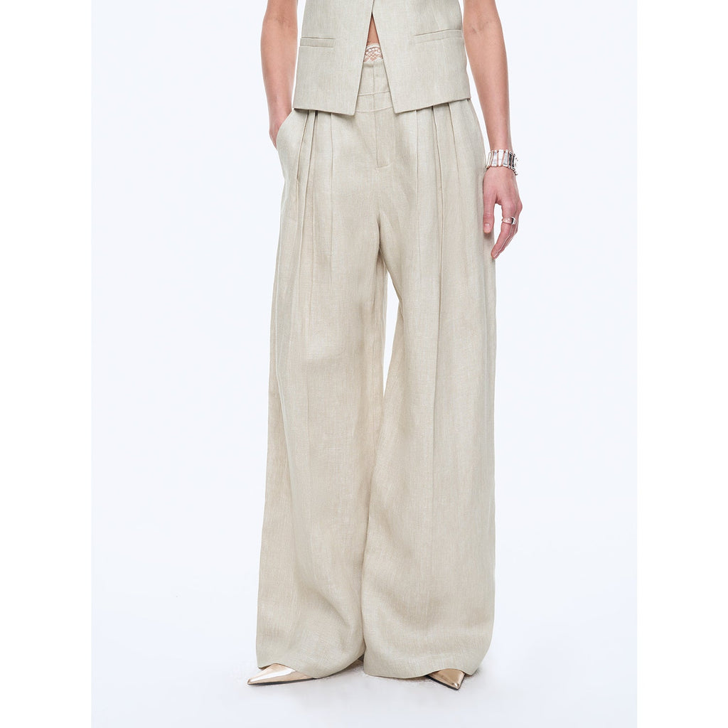 PREMIUM STYLE CO. LTD. | Women's Linen Vest & Trousers Suit Set