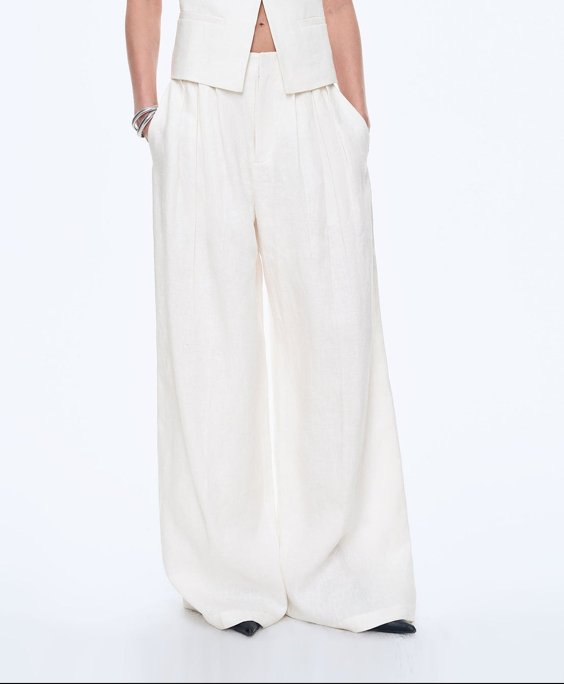 PREMIUM STYLE CO. LTD. | Women's Linen Vest & Trousers Suit Set