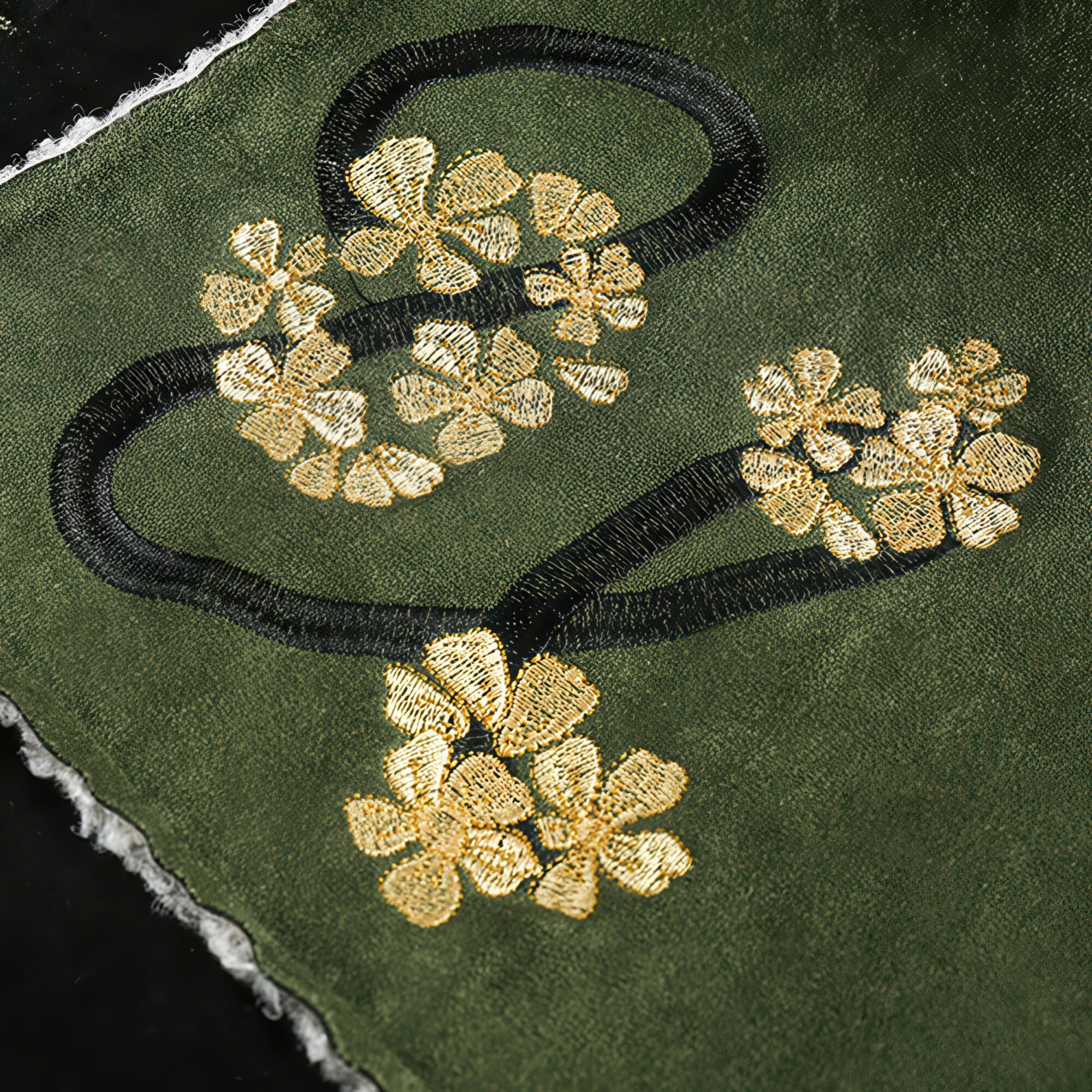 4inme | Floral Embroidery Sherpa Jacket