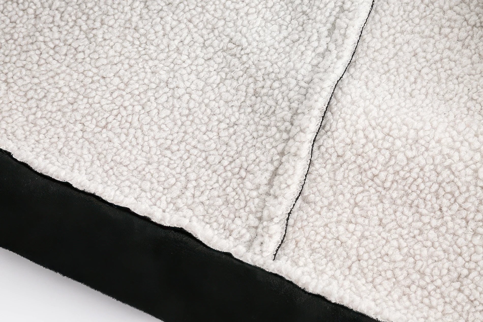 4inme | Floral Embroidery Sherpa Jacket