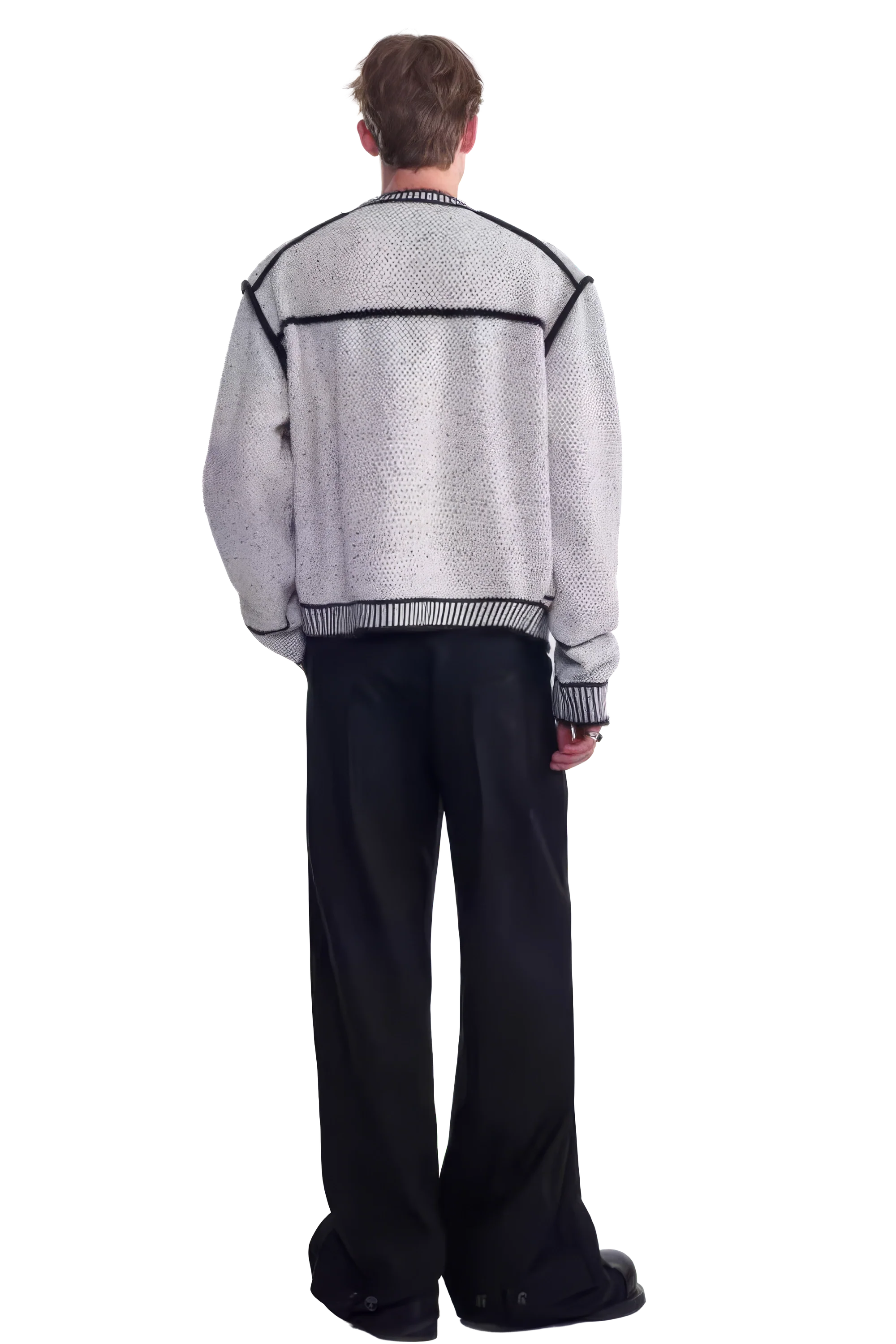 4inme | Men's Knit Sweater Jacket