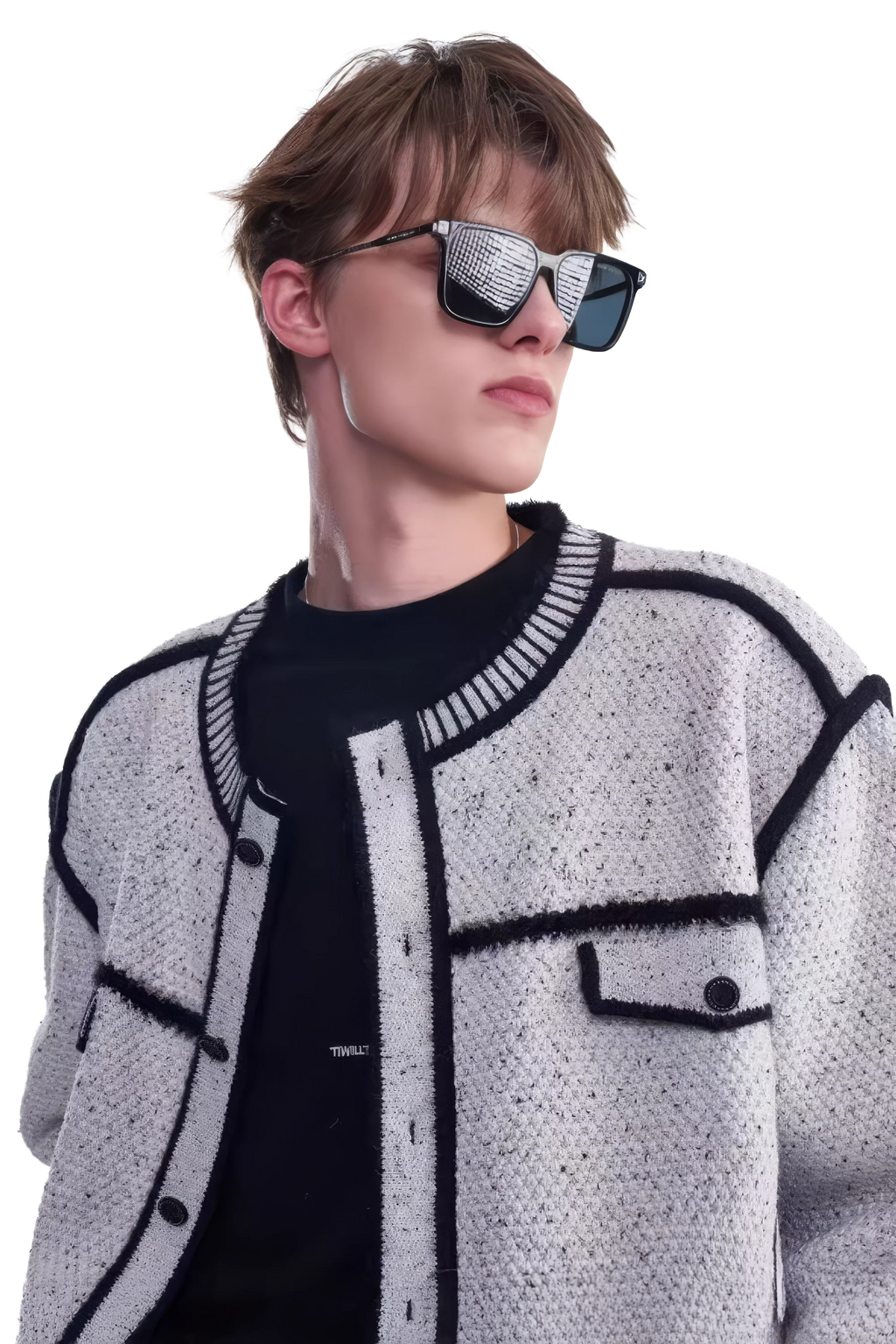 4inme | Men's Knit Sweater Jacket