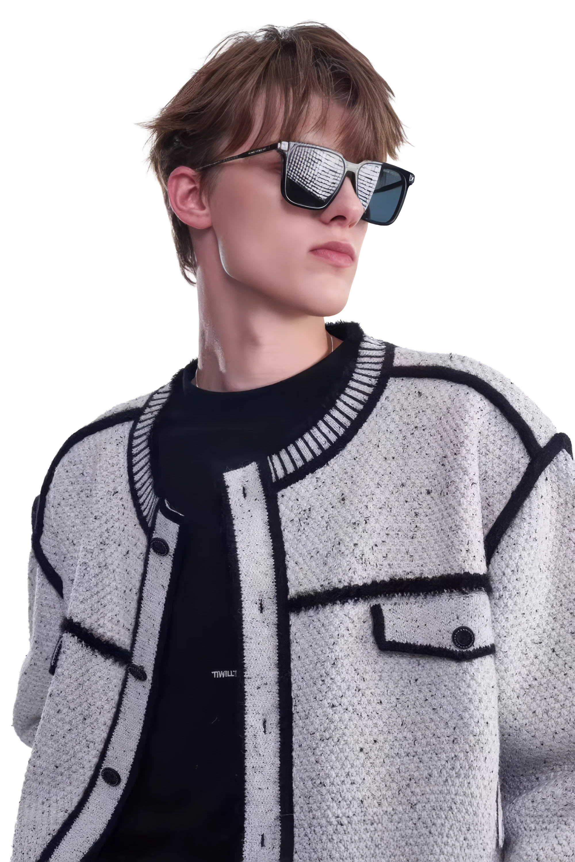 4inme | Men's Knit Sweater Jacket