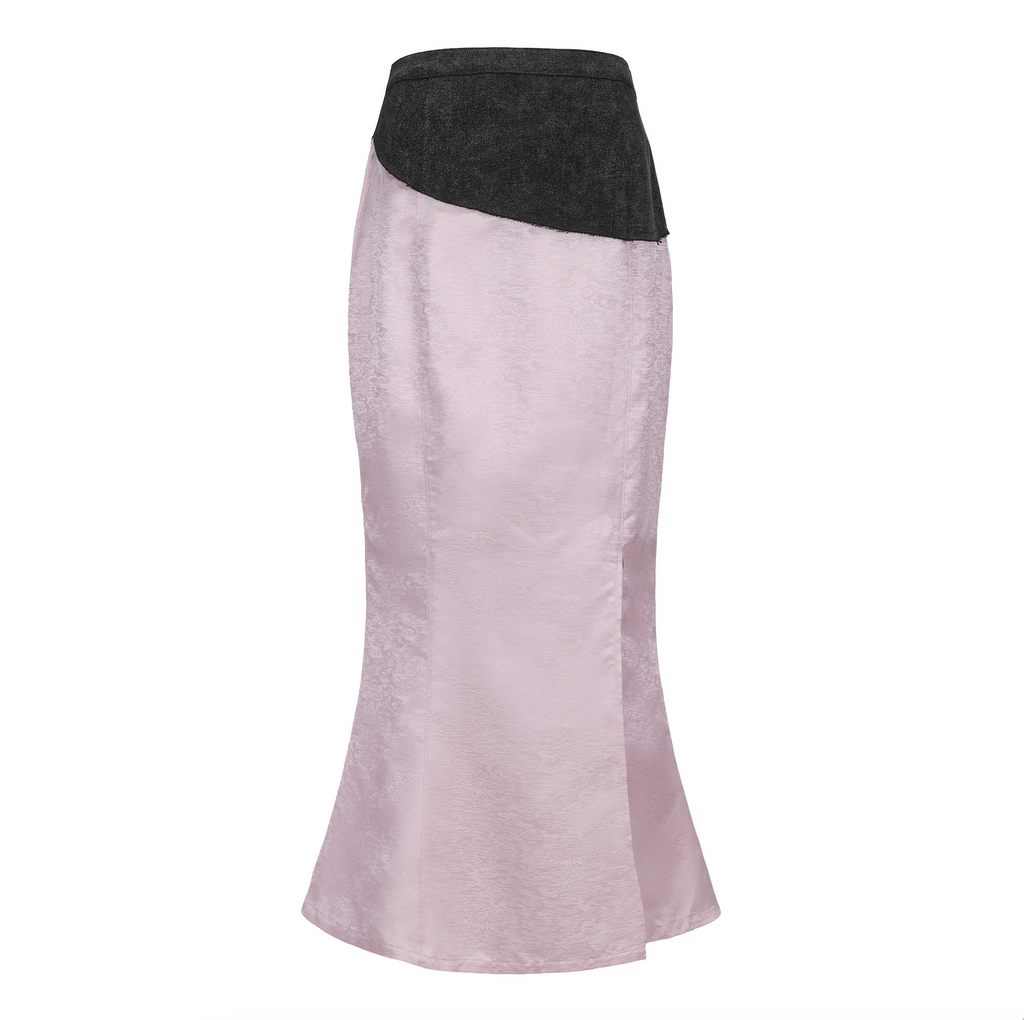 DAWANG | Fei Patch Fishtail Maxi Skirt