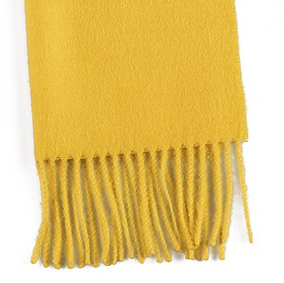 Purely Alpaca | Solid Weave Brushed Alpaca Scarf w/ Fringes