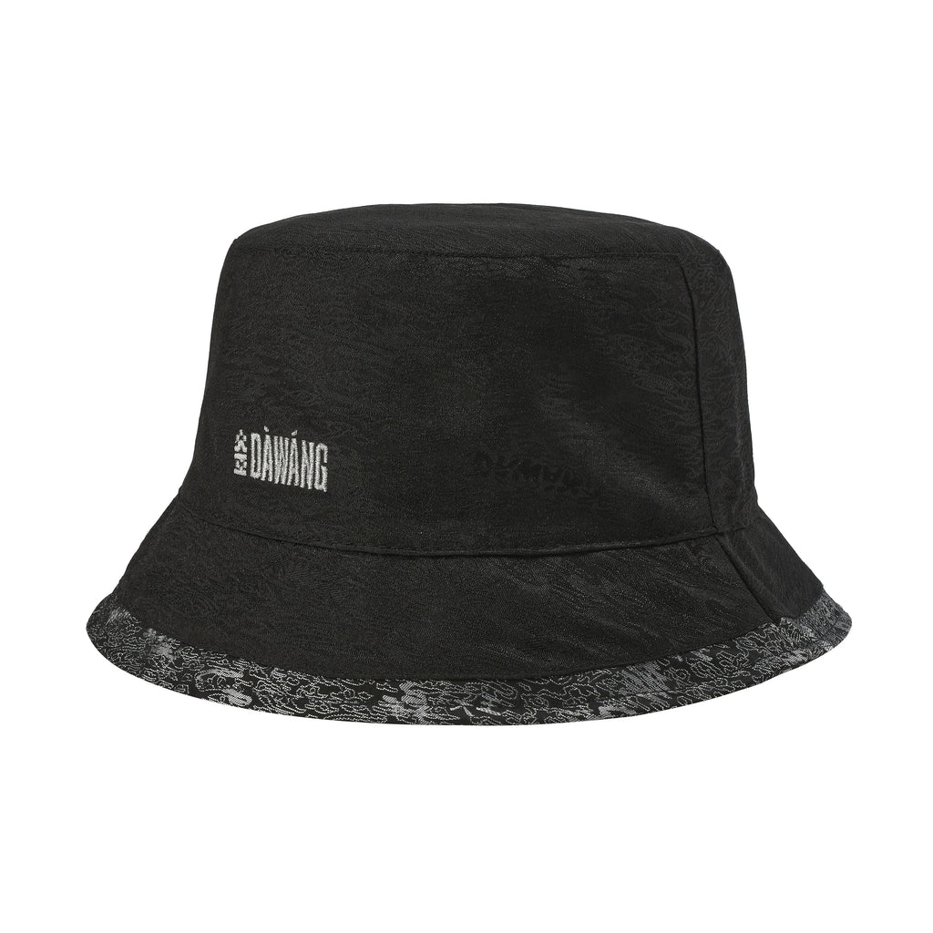 DAWANG | Black & Silver Reversible Bucket Hat
