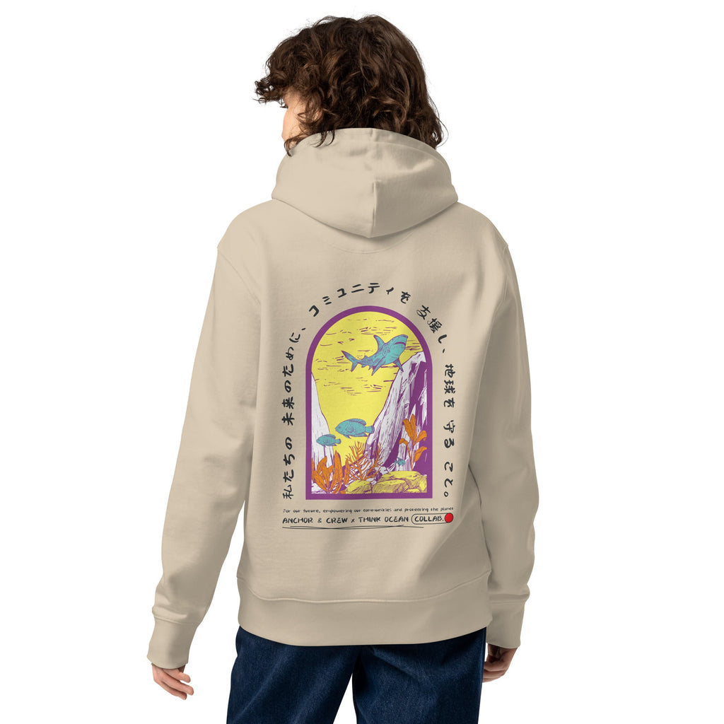 ANCHOR AND CREW | "Think Ocean 07 Gurafiku" Organic Cotton Hoodie