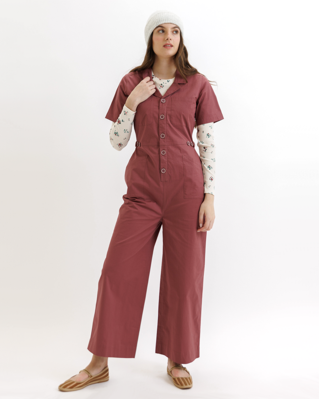 DOWNEAST | Women's Cotton Utility Jumpsuit